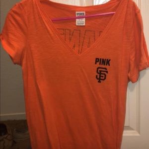 VS pink Giants shirt